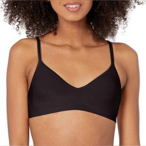 Hanes Women's Wireless Seamless Bra, ComfortFlex Fit Bra Black (106)